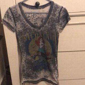 Sheer gray Little Mermaid T-shirt Disney